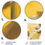 Décoration murale moutarde jaune rétro I - Abstrait encre liquide en métal-113397793