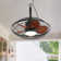 51cm Caged Ceiling Fan with LED Light and Remote Control
