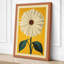 Golden Daisy Botanical 1 Piece Wrapped Canvas Wall Art-497217270-497217271