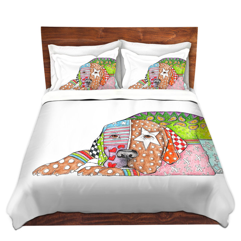  Ensemble de housse de couette Marley Ungaro Labrador Retriever, 1 housse de couette grand + 2 taies standards