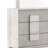 Nomi Wide Dresser, 6 Drawers And Melamine Top, Stone Gray Front