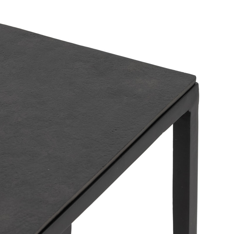 Dalston Nesting End Table, Raw Black