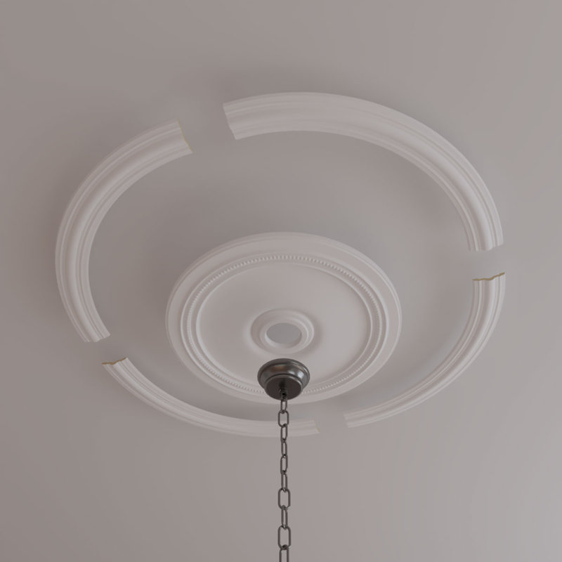 Anneau de plafond 41 3/4 po x 35 1/4 po avec médaillon Diane
