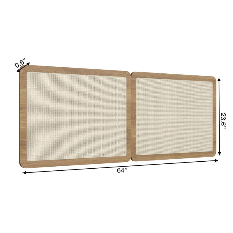 Akeila Headboard, Brown, Queen