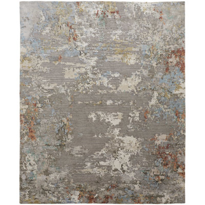 Danica Modern Abstract Gray Area Rug