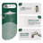 Adjustable 12" High Pressure Dual Shower Head with 9-Spray Handheld Shower