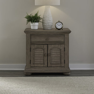 Table de chevet avec tiroir et armoire