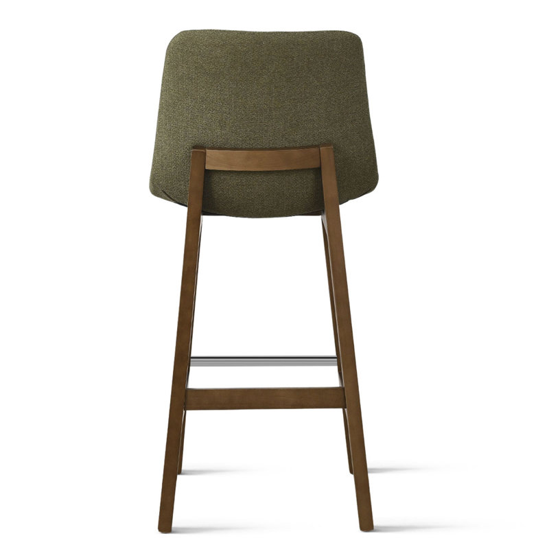 Tabouret de bar 28 po en bois massif à dossier bas 28 po (ensemble de 4), Green