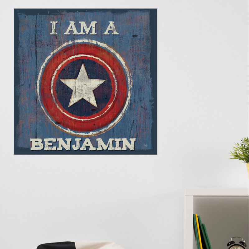 Décalcomanie murale personnalisée superhero, H 20 po x l 20 po, Oui