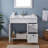 36'' Matte White Modern Free-Standing Single Bathroom Vanity With Ceramic Pot