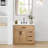 Gavino 36 " W Freestanding Standard 1 Single Vanity Bathroom Vanity With Stone Top-2130207817-2130207816