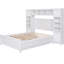 White Full Size Wood Bed With Shelf And One Cabinet & Storage - Elegant Selection Integrated Timeless-121020350