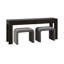 Console Trenea avec 2 tabourets rembourrés