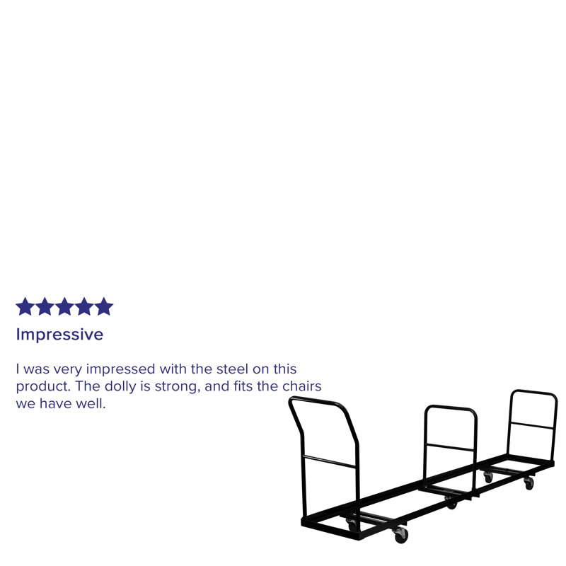 Chariot pliant avec rangement vertical Regency - capacité de 50 chaises