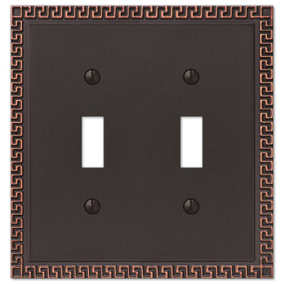 Greek No Subject 2 - Gang Toggle Light Switch Standard Wall Plate