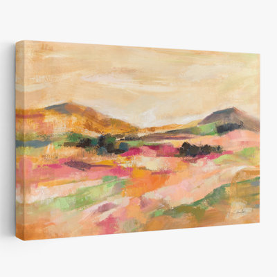 California Bloom - Abstract Brown Green Lanscape