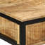 Solid Wood Top Metal Base Writing Desk