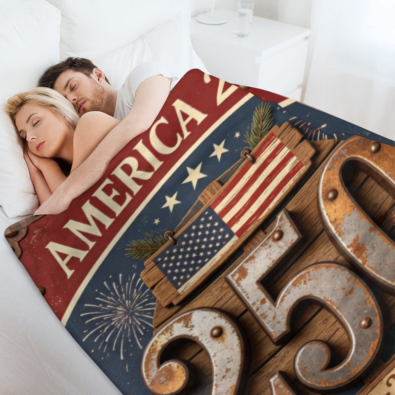 Jeté en flanelle America 250 United Luxury, 50 x 60 po