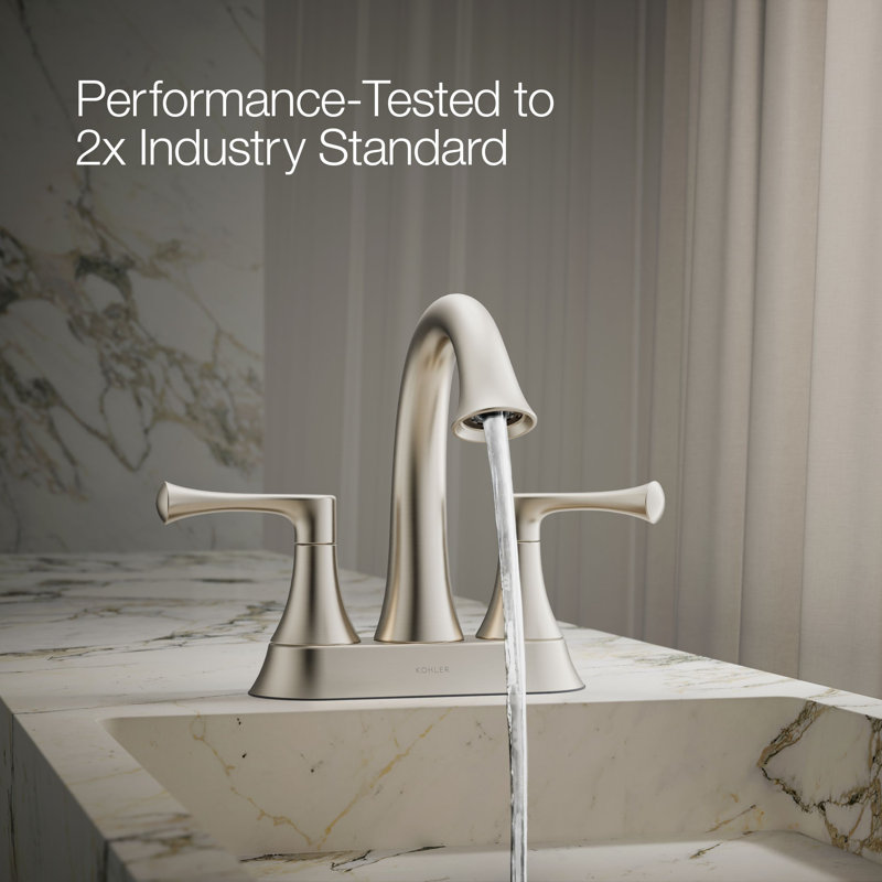 Buckley Centerset Bathroom Sink Faucet, 1.0 Gpm, 1 GPM, Brushed Nickel