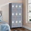 9 Door Metal Storage Locker, 3-Tier Employee Lockable Cabinet with Hooks & Ventilation Holes, 183cm Tall  Storage Unit for Gym, Office, School, Garage, Staff Changing Room-242549909