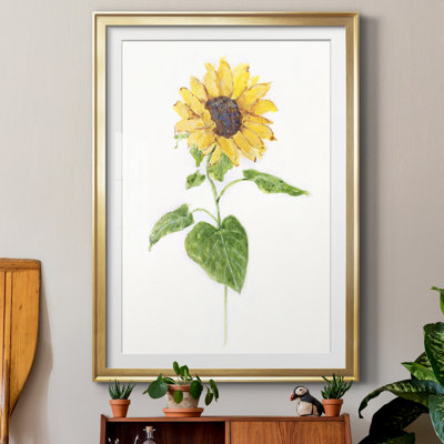 «Sunflower I» par J Paul - reproduction d'art encadrée