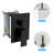 Matte Black 10 Inch Square Ceiling Mount Dual Shower Head System With - Scald Feature, Rainfall Spray Pattern, And Handheld For Comfort Easy Installation, Included