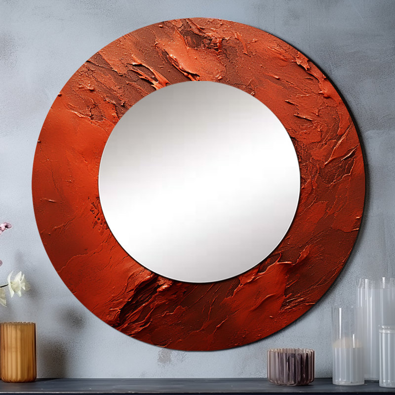 Miroir mural Bitterweet Brushwork I - Abstract Collages, 23 po x 23 po