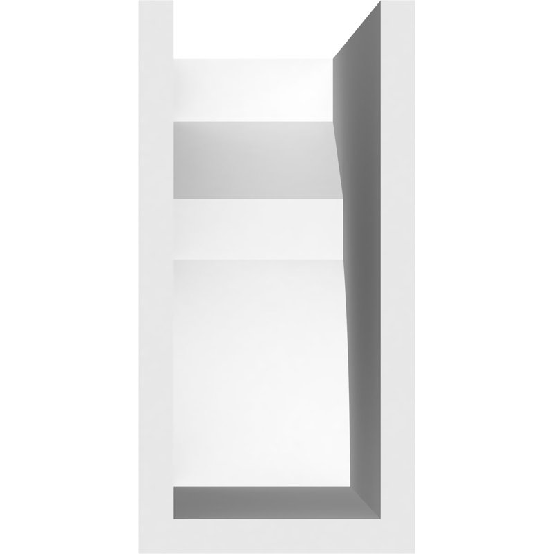 4"W x 8"H x 16"L Standard Monterey Architectural Grade PVC Rafter Tail, 8"H x 4"W x 16"D