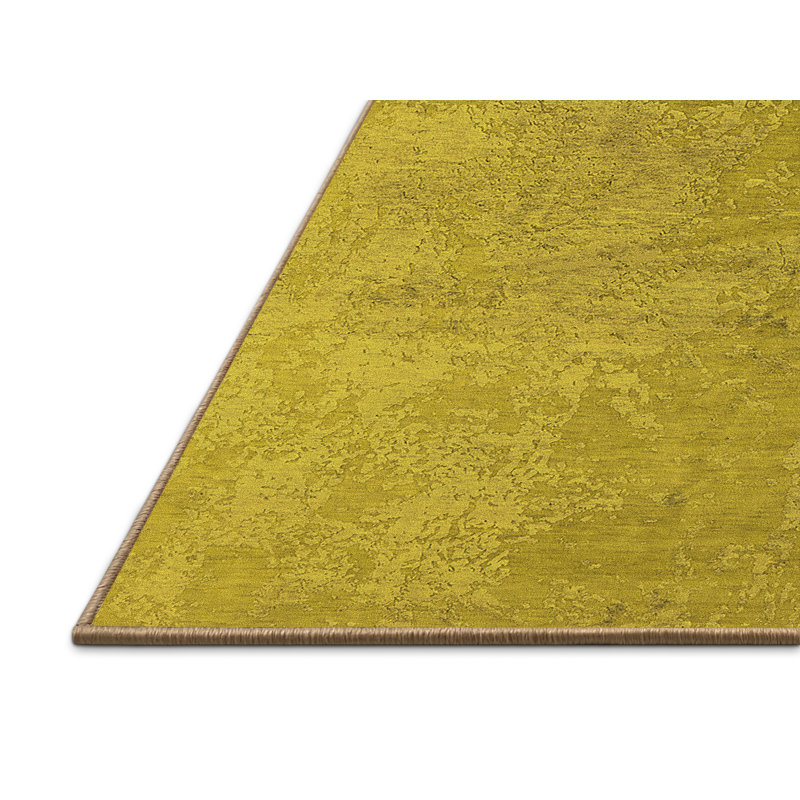 Tapis jaunes modernes Mid-Century 2694