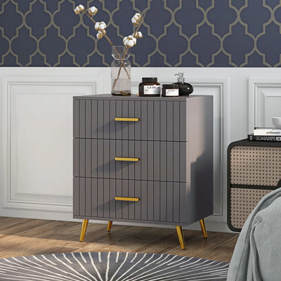 Annakiya 60cm W 3 - Drawer Chest of Drawers