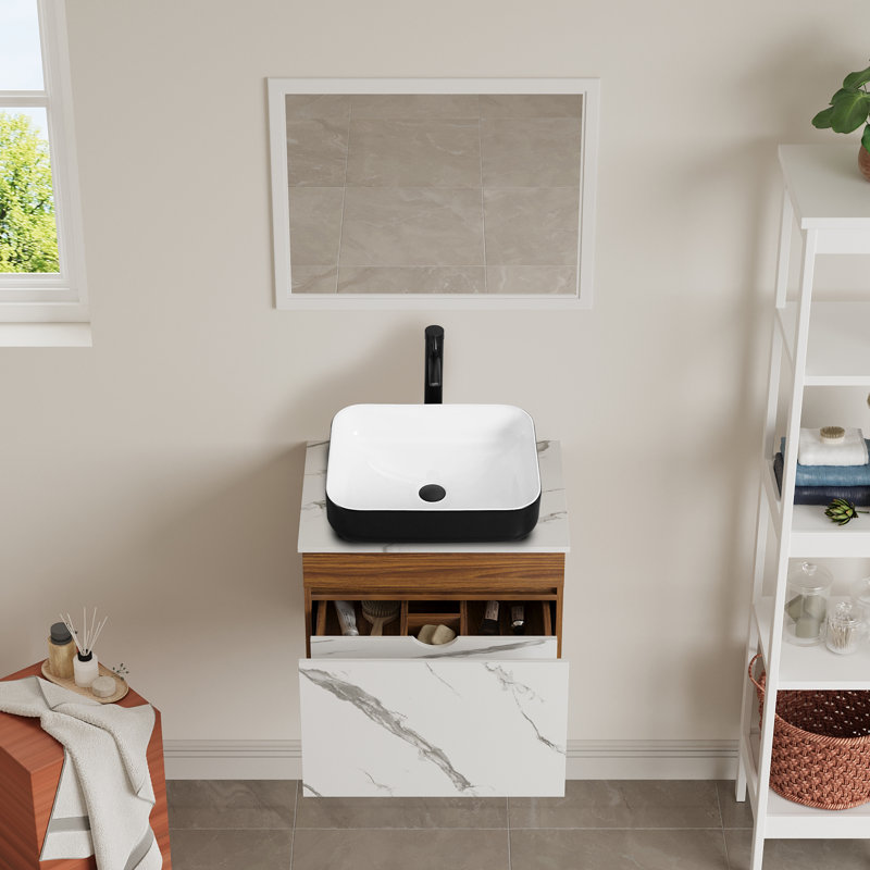 Meuble-lavabo autoportant avec lavabo
