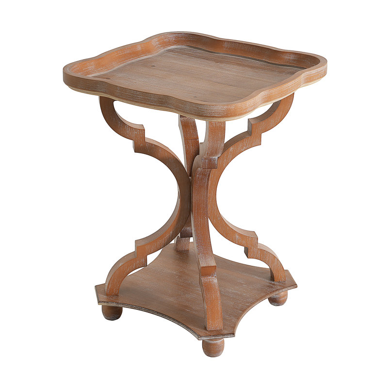 Table de bout en faux bois Calhoun, Naturel / naturel