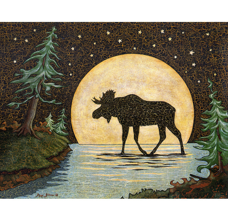 Orignal clair de lune, H 19 po x l 24 po
