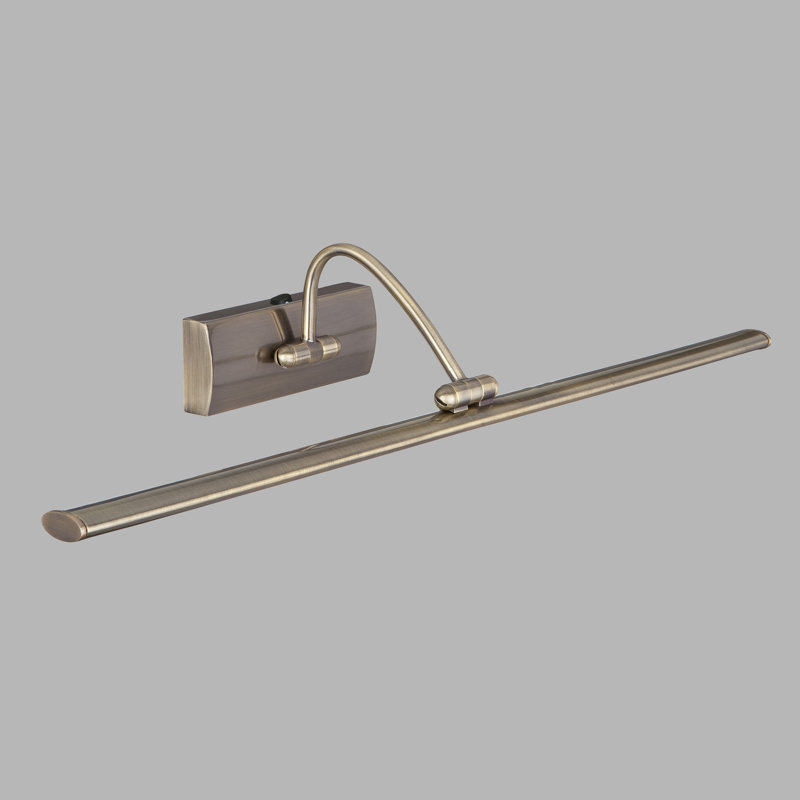 81 -Light Hardwired LED Wall Mount Picture Light, Antique Brass