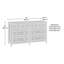 Commode, finition grise