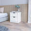 Table de chevet 2 en blanc - Garde la chambre à coucher propre et bien rangée pour améliorer le système d'organisation-1045225606