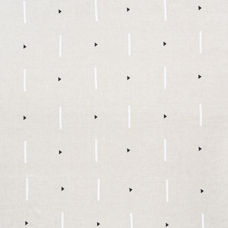 Schumacher x Caroline Z Hurley Tashmoo Fabric, Black/White