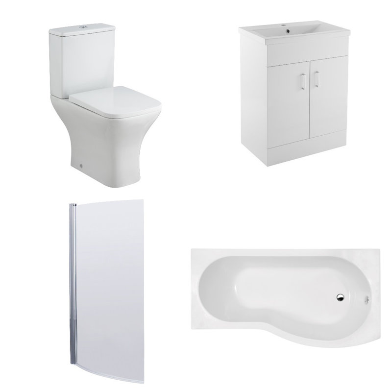 Ava Bathroom Suite, Right-Handed