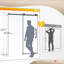 Frameless Single Sliding Shower Door, 56-60 In W X 76 In H, Clear Tempered Glass, Matte Black Finish