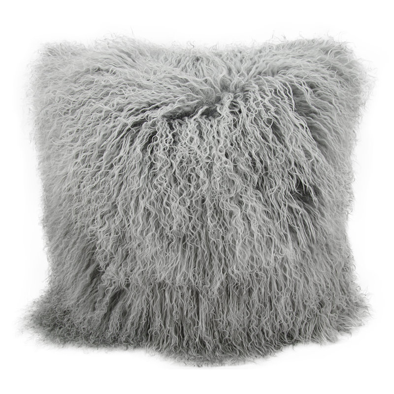  Square Pillow Cover & Insert, Silver