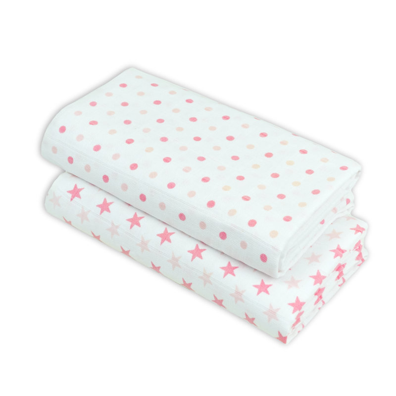 Losurdo Cotton Swaddle, Pink