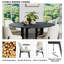 Round Wood Dining Table Chair Set-582503263-582503260