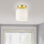 Plafonnier semi-encastré 1 lumière Carita-75142559-75142554