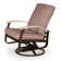 Askar Swivel Powder Coated Aluminum Outdoor Lounge Chair