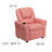 Forman LeatherSoft Contemporary Kids Recliner with Cup Holder and Headrest-274811420