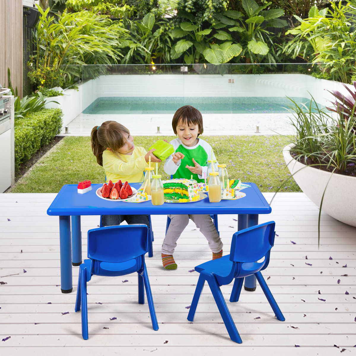 Millner Kids Activity Table, Blue