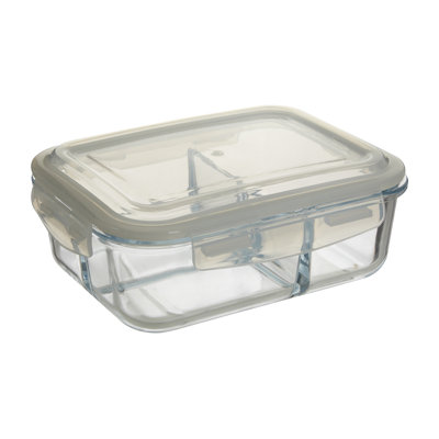 Glass Food Storage Container - Set of Containers and 1 Lids