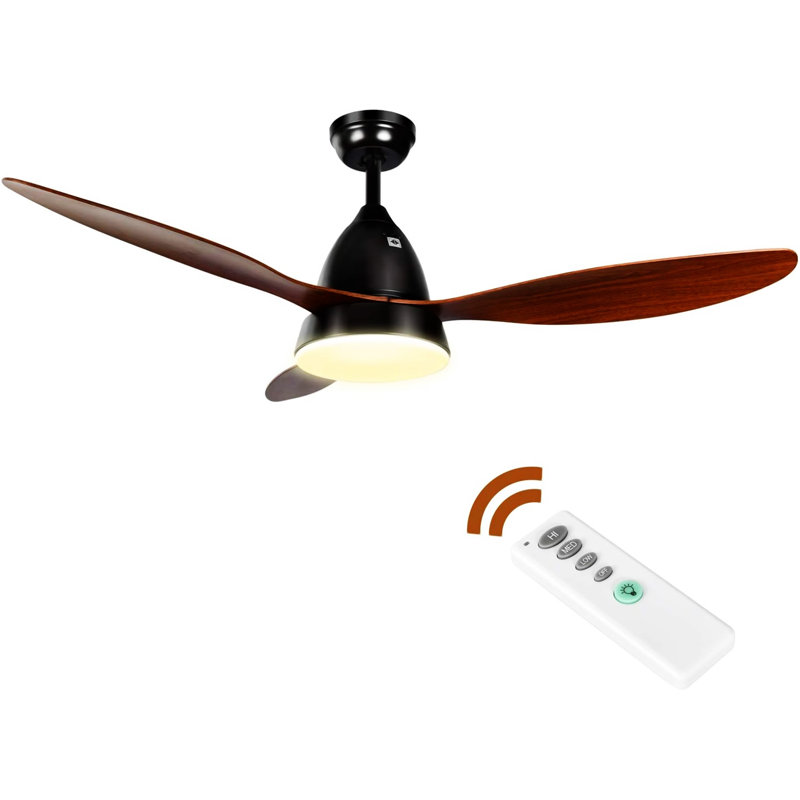 52-Inch Ceiling Fan With LED Light And Remote Control