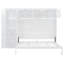 Grand lit escamotable mural avec armoires, grand
