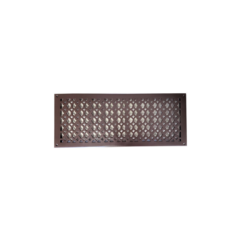 Grille murale en aluminium / retour, Brun